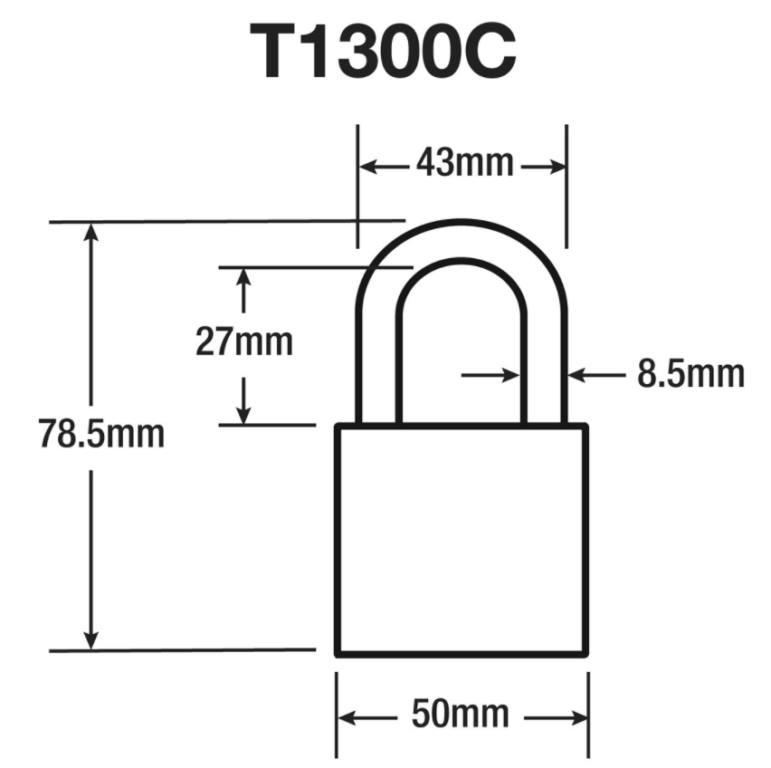 Amtech 50mm Brass Padlock - Image 3