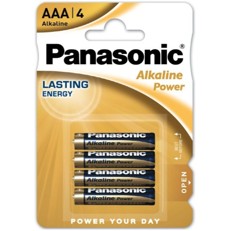 AAA Panasonic Alkaline Power Batteries